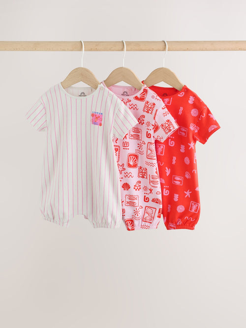 Pink and Red Lobster Printed T-Shirt Baby Romper image 1