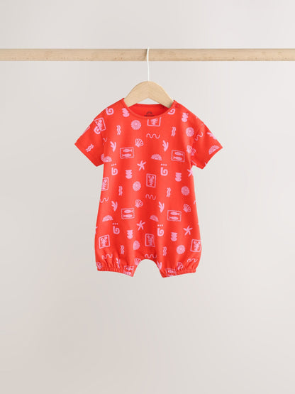 Pink and Red Lobster Printed T-Shirt Baby Romper image 4