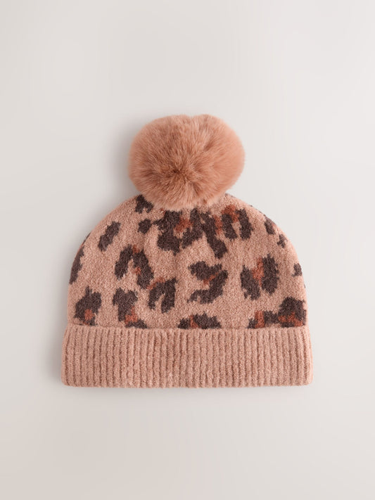 Dsiney Kidz - Animal Print Pom Beanie Hat (3mths-16yrs) image 1