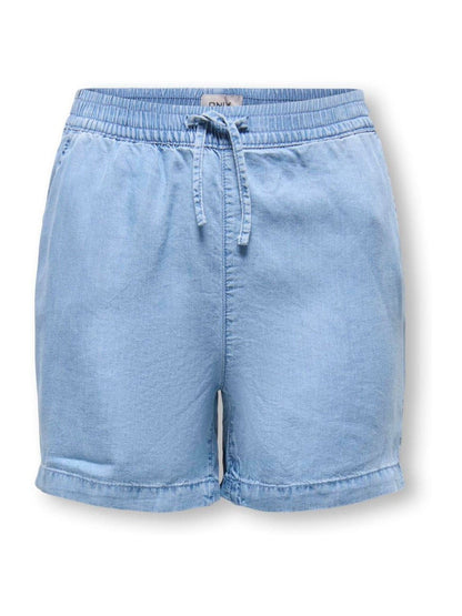 Dsiney Kidz - ONLY KIDS Blue Drawstring Supersoft Chambray Denim Shorts image 4