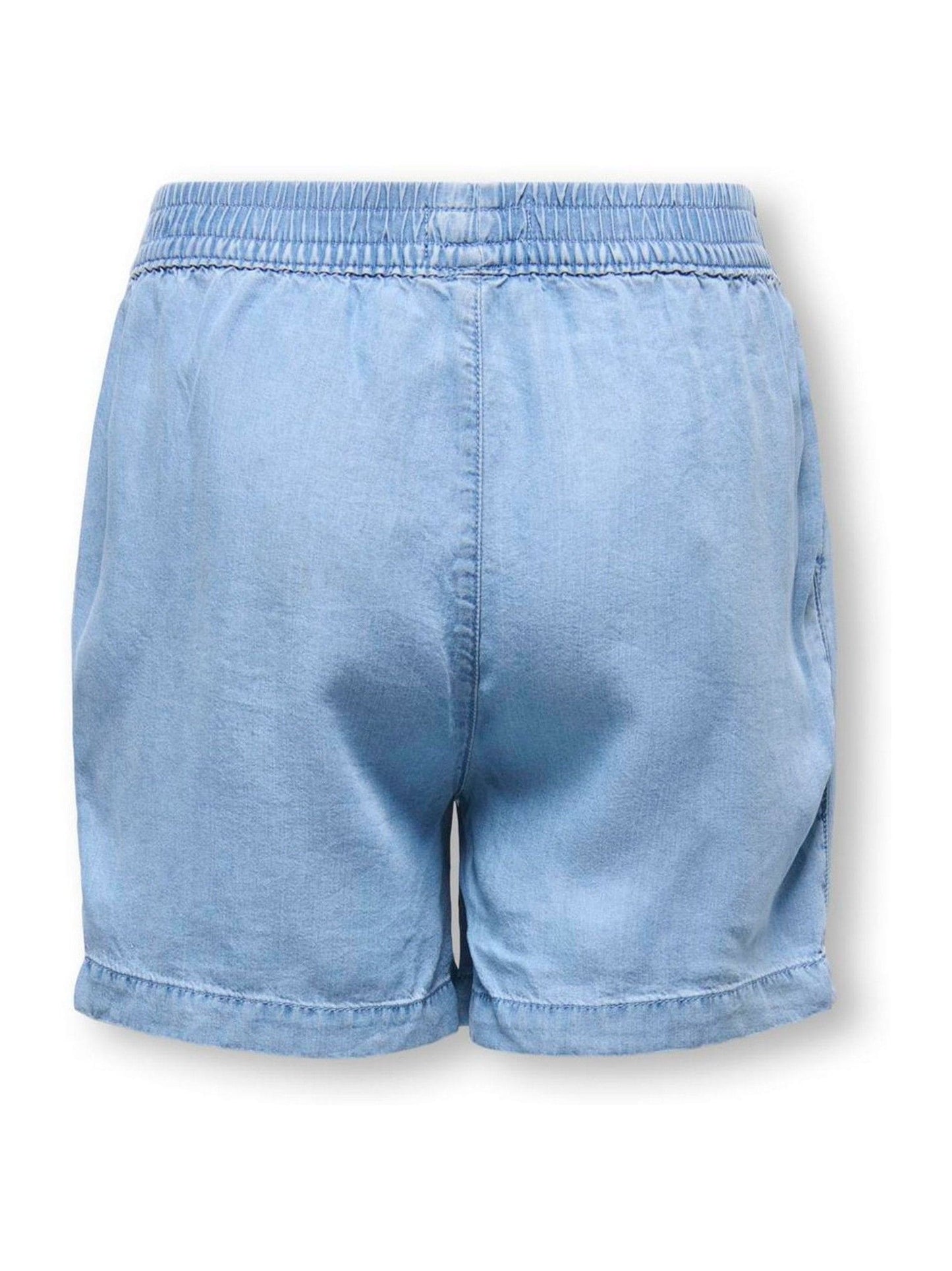 Dsiney Kidz - ONLY KIDS Blue Drawstring Supersoft Chambray Denim Shorts image 5