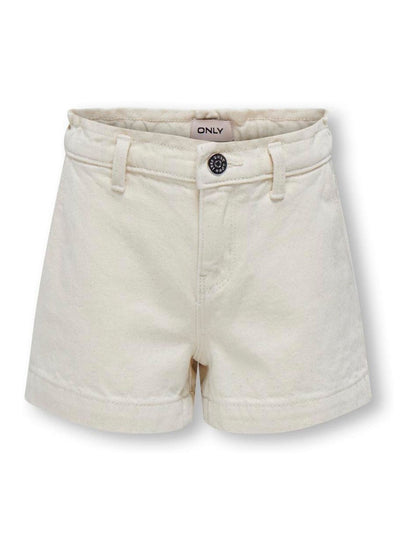Dsiney Kidz - ONLY KIDS Cream Loose Fit Denim Shorts image 1
