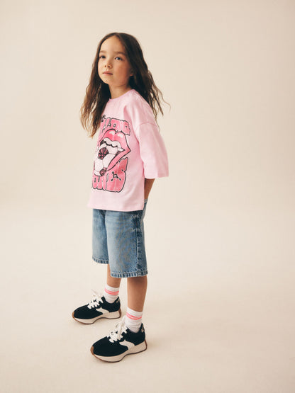 Dsiney Kidz - Pink Football The Rolling Stones Band T-Shirt (3-16yrs) image 4