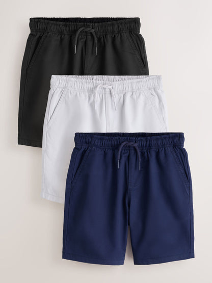 Dsiney Kidz - Black/Navy/Grey 3 Pack Shorts (3-16yrs) image 1