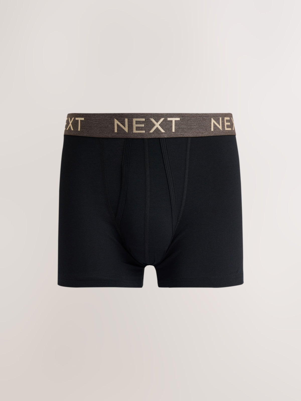 Dsiney Kidz - Black Pastel Marl Waistbands 5 Pack A-Front Cotton Rich Boxers image 2