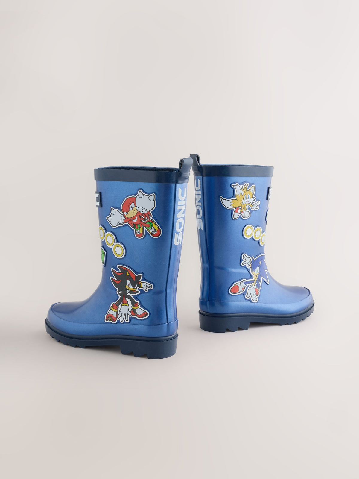 Blue Metallic Sonic Rubber Wellies - image 4