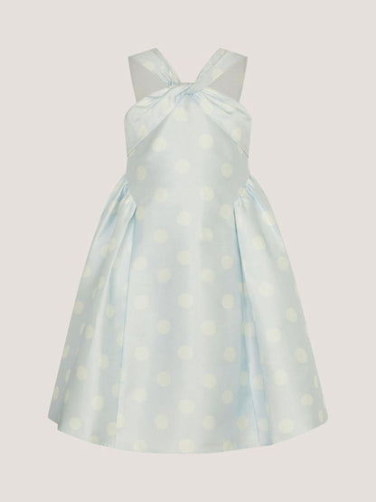 Monsoon Blue Marney Polka Dot Party Dress image 1