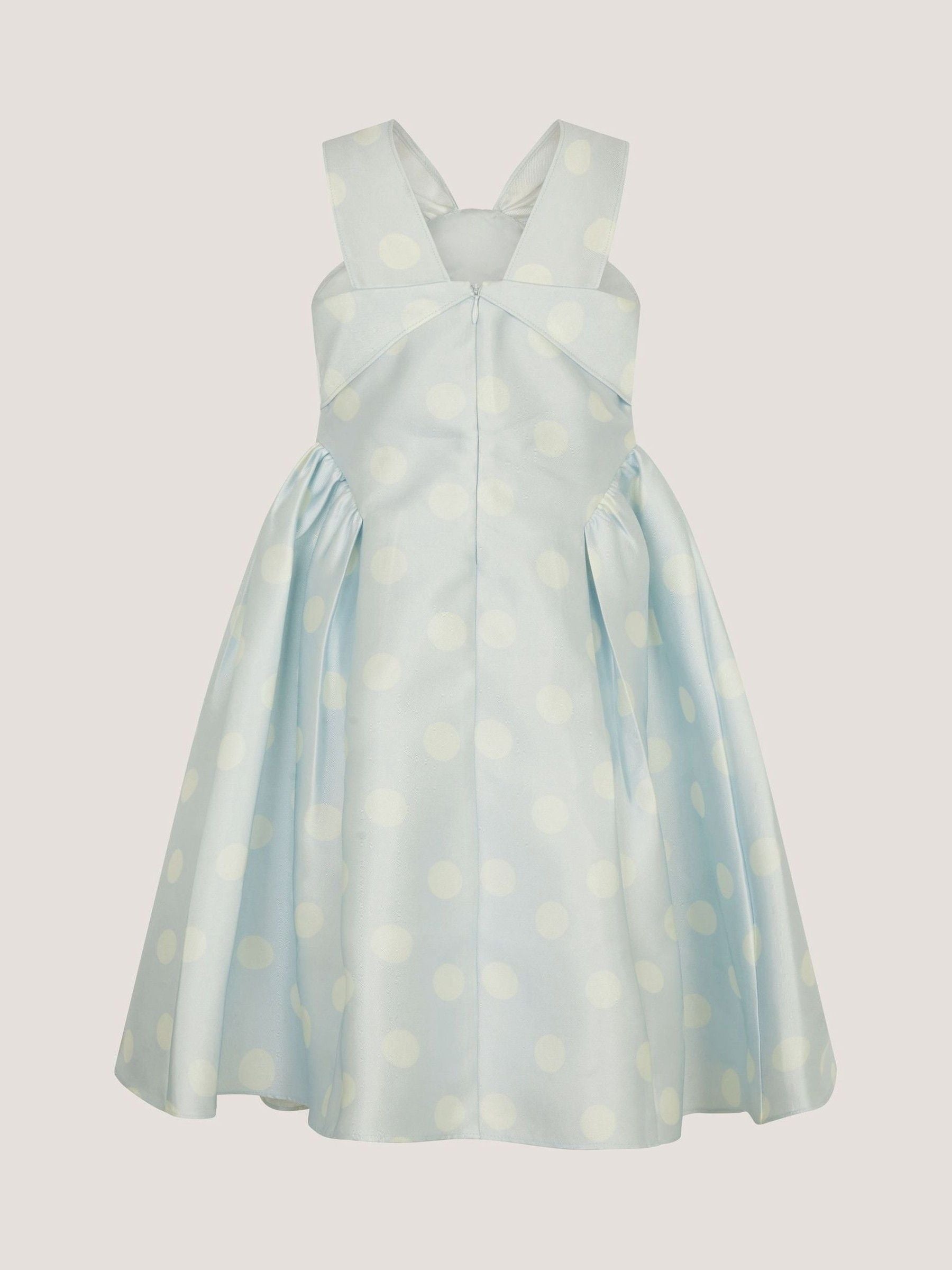 Monsoon Blue Marney Polka Dot Party Dress image 2
