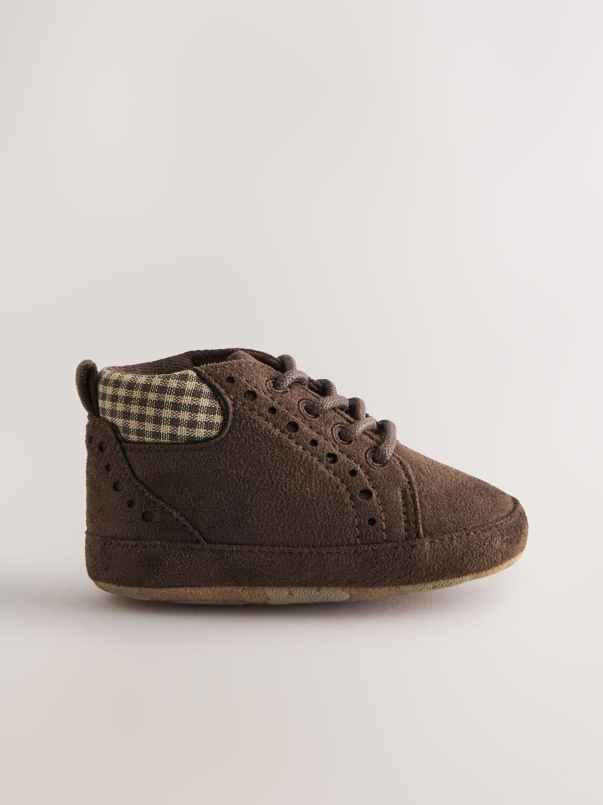Dsiney Kidz - Chocolate Brown Lace Up Baby Boots (0-2mths) image 2