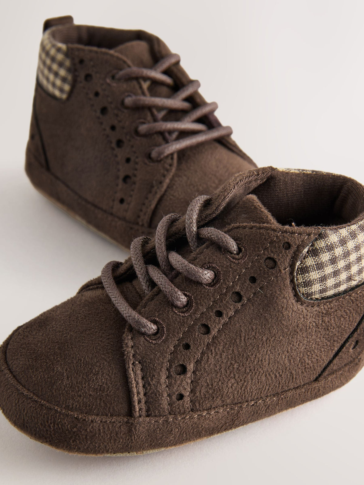 Dsiney Kidz - Chocolate Brown Lace Up Baby Boots (0-2mths) image 3