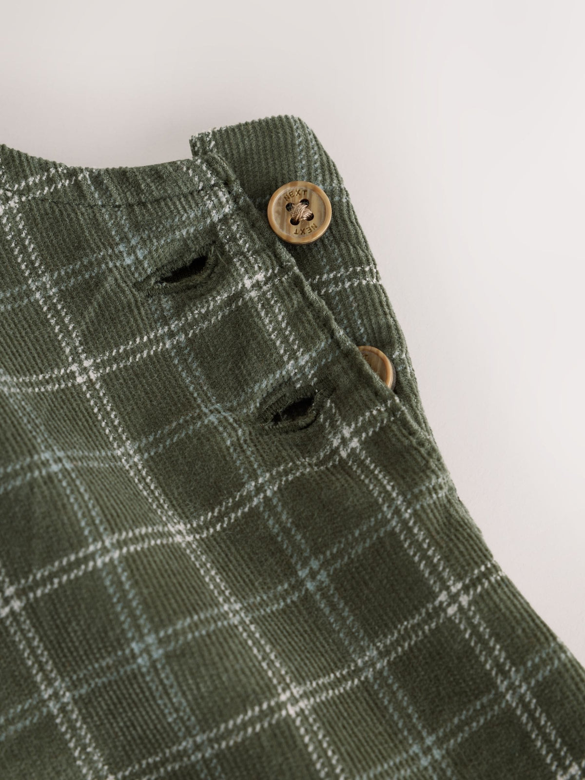 Hamish Green Check Cord Dungarees and Bodysuit Baby Set (0mths-2yrs) - image 11