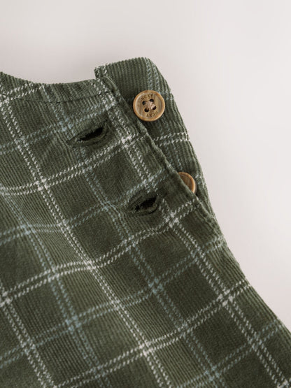 Hamish Green Check Cord Dungarees and Bodysuit Baby Set (0mths-2yrs) - image 11