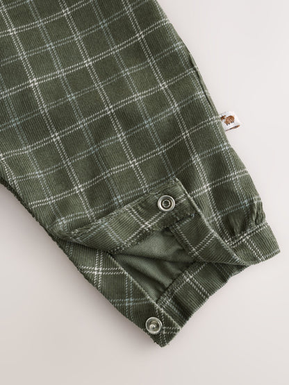 Hamish Green Check Cord Dungarees and Bodysuit Baby Set (0mths-2yrs) - image 12