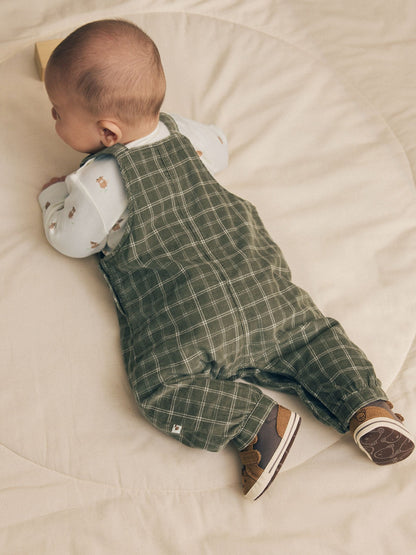Hamish Green Check Cord Dungarees and Bodysuit Baby Set (0mths-2yrs) - image 2