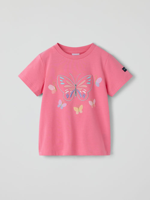 Polarn O. Pyret Pink Printed T-Shirt image 1