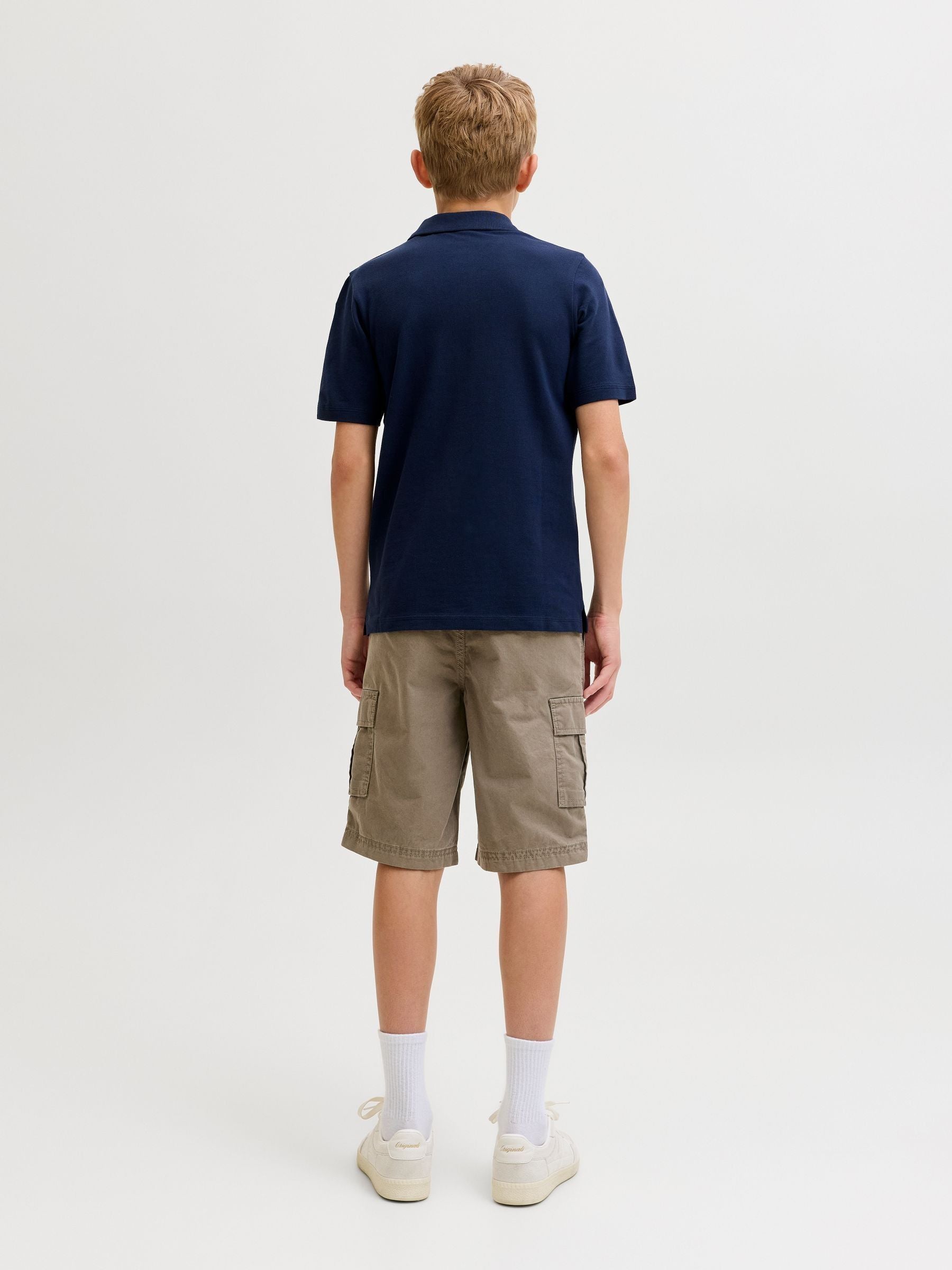 Dsiney Kidz - JACK & JONES Junior Brown Relaxed Fit Cargo Shorts image 2