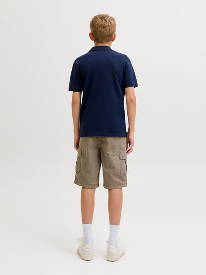 Dsiney Kidz - JACK & JONES Junior Brown Relaxed Fit Cargo Shorts image 2