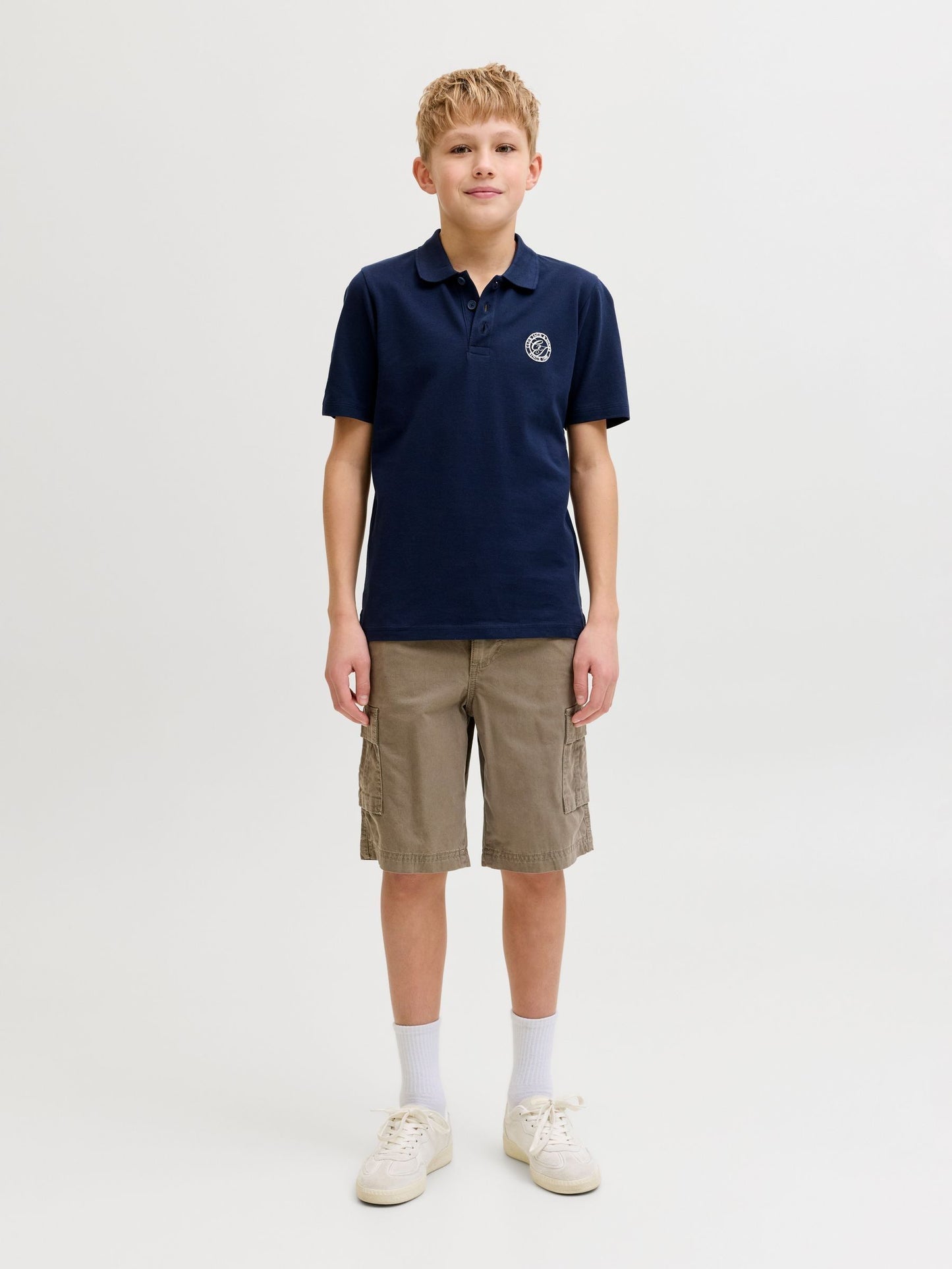 Dsiney Kidz - JACK & JONES Junior Brown Relaxed Fit Cargo Shorts image 3