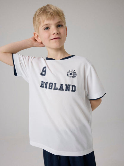 Dsiney Kidz - Name It White England Kids Football Kit image 2