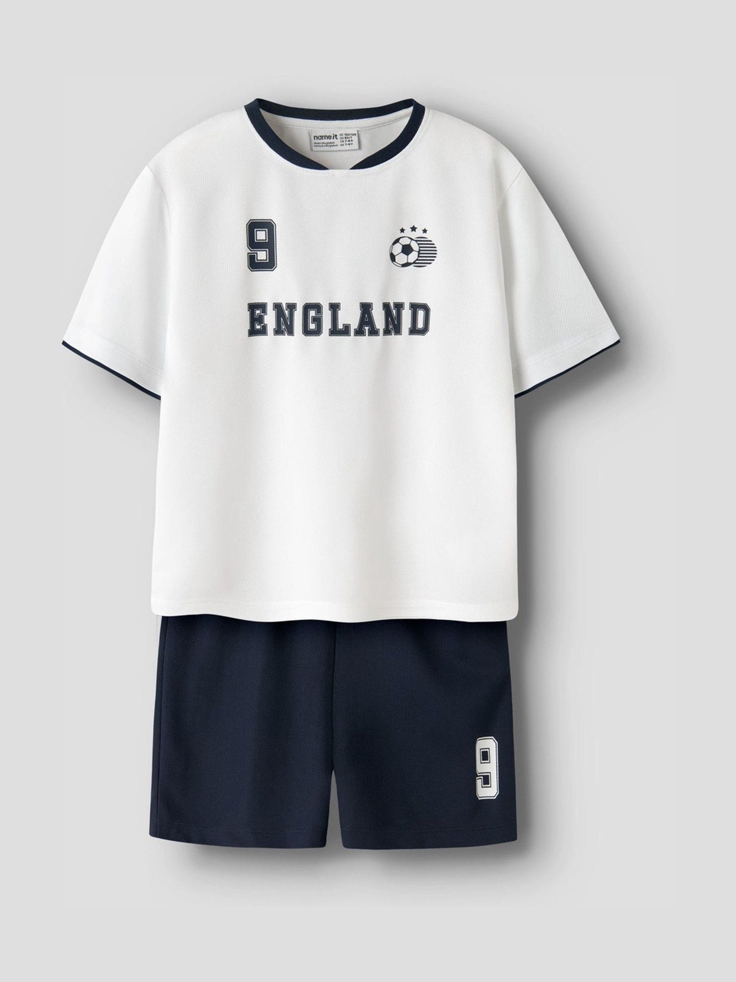Dsiney Kidz - Name It White England Kids Football Kit image 4