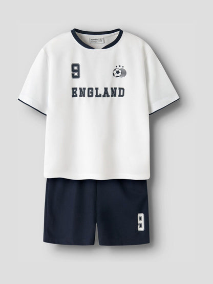Dsiney Kidz - Name It White England Kids Football Kit image 4