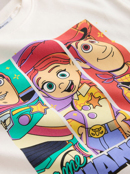 Dsiney Kidz - Ecru Toy Story Woody Jessie Buzz Lightyear Short Sleeve T-Shirt (3mths-7yrs) image 3