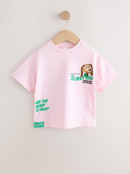 Dsiney Kidz - Pale Pink Toy Story Slinky Dog Short Sleeve T-Shirt (3mths-7yrs) image 1