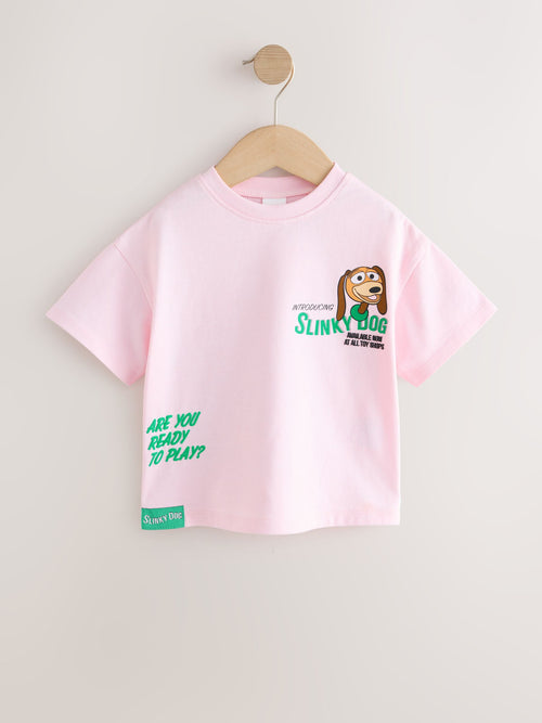 Dsiney Kidz - Pale Pink Toy Story Slinky Dog Short Sleeve T-Shirt (3mths-7yrs) image 1