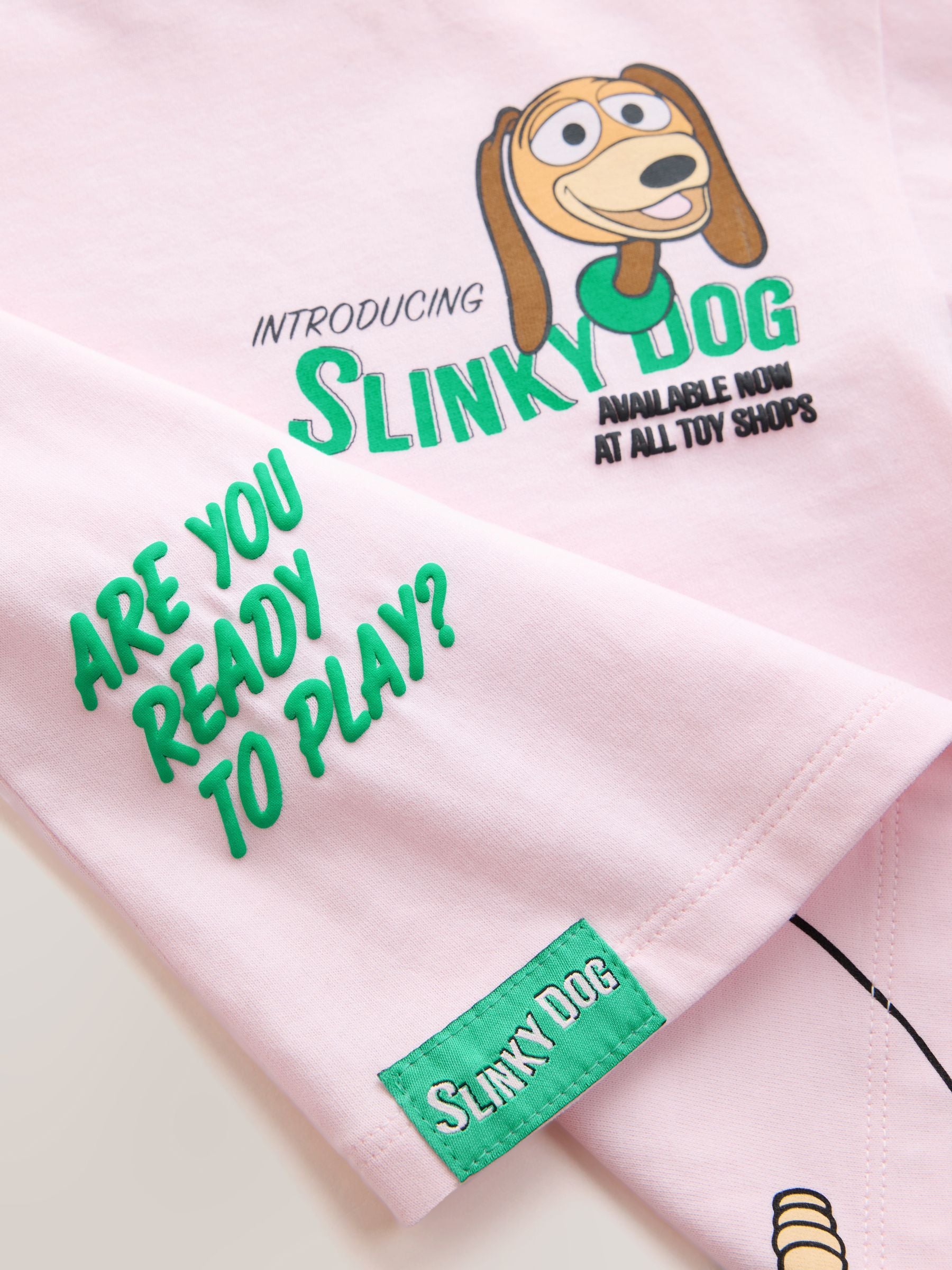 Dsiney Kidz - Pale Pink Toy Story Slinky Dog Short Sleeve T-Shirt (3mths-7yrs) image 3