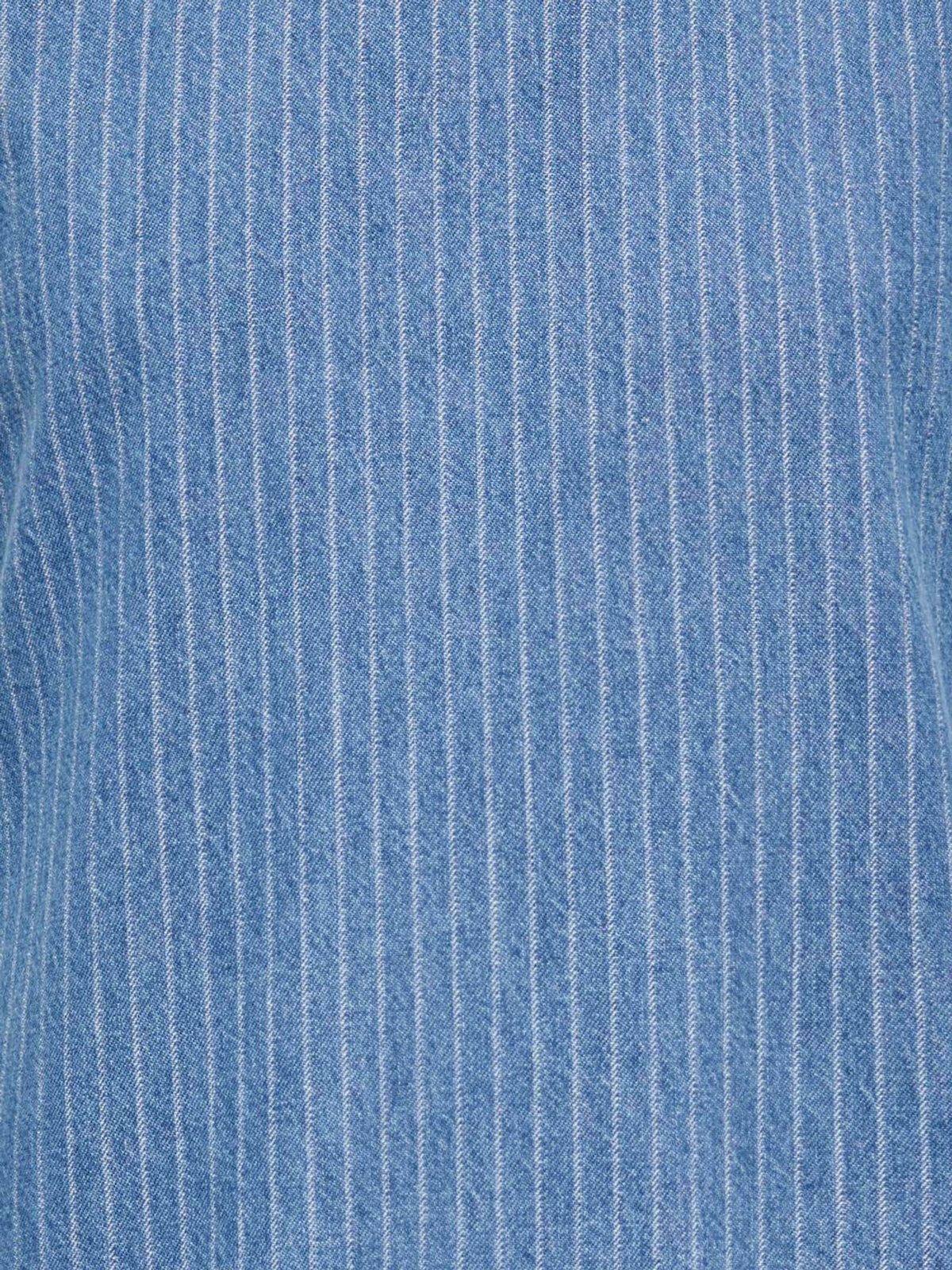 Dsiney Kidz - ONLY KIDS Blue Striped Denim Frill Dress image 3