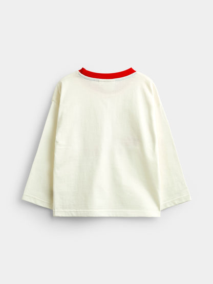 Dsiney Kidz - JoJo Maman Bébé Natural Golf Printed Top image 2