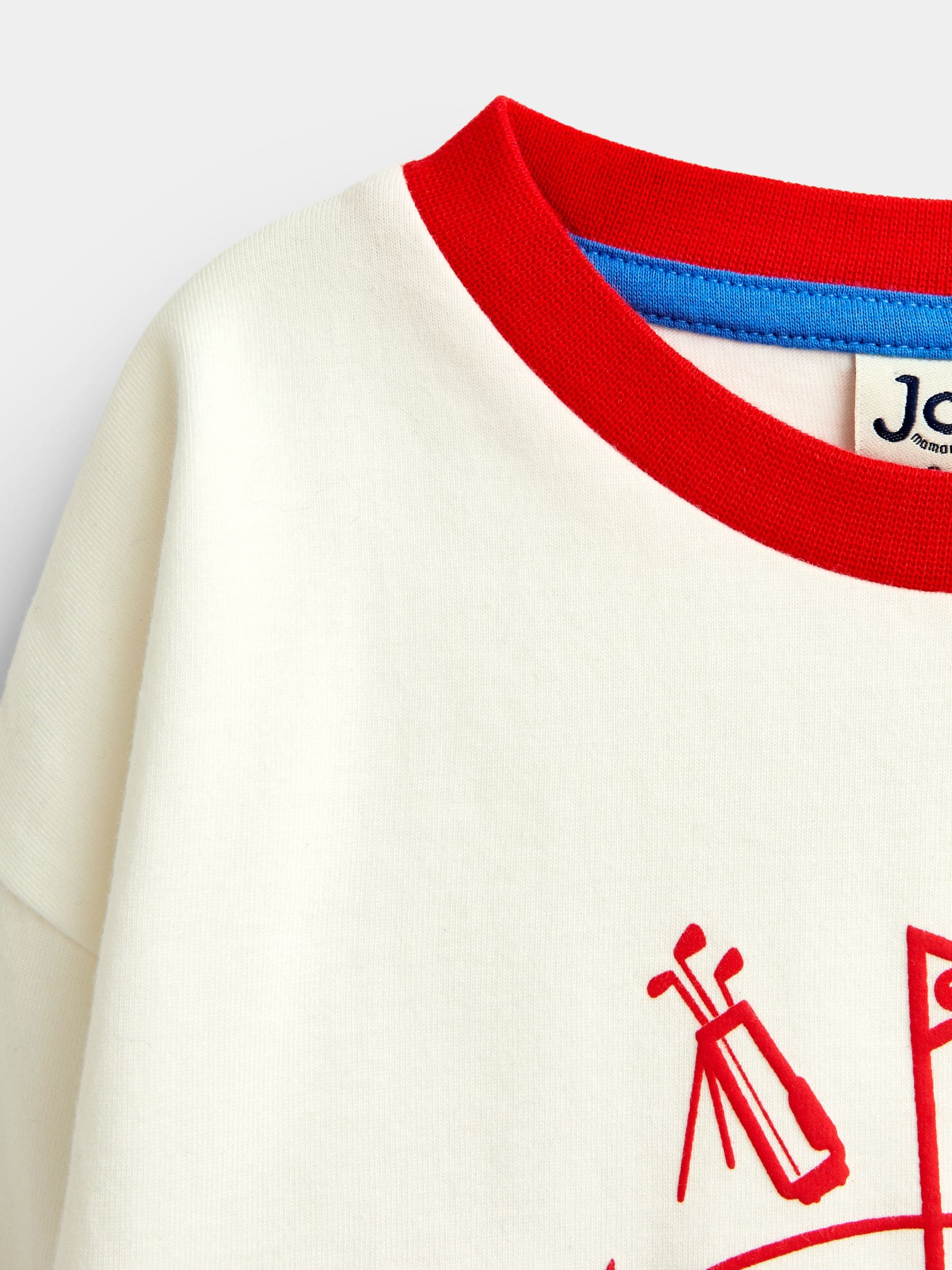 Dsiney Kidz - JoJo Maman Bébé Natural Golf Printed Top image 3