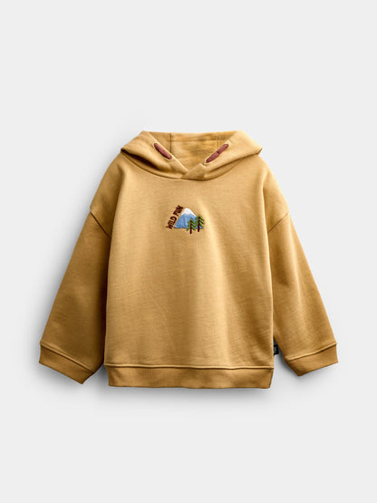 Dsiney Kidz - JoJo Maman Bébé Mustard Yellow Explorer Back Graphic Hoodie image 4