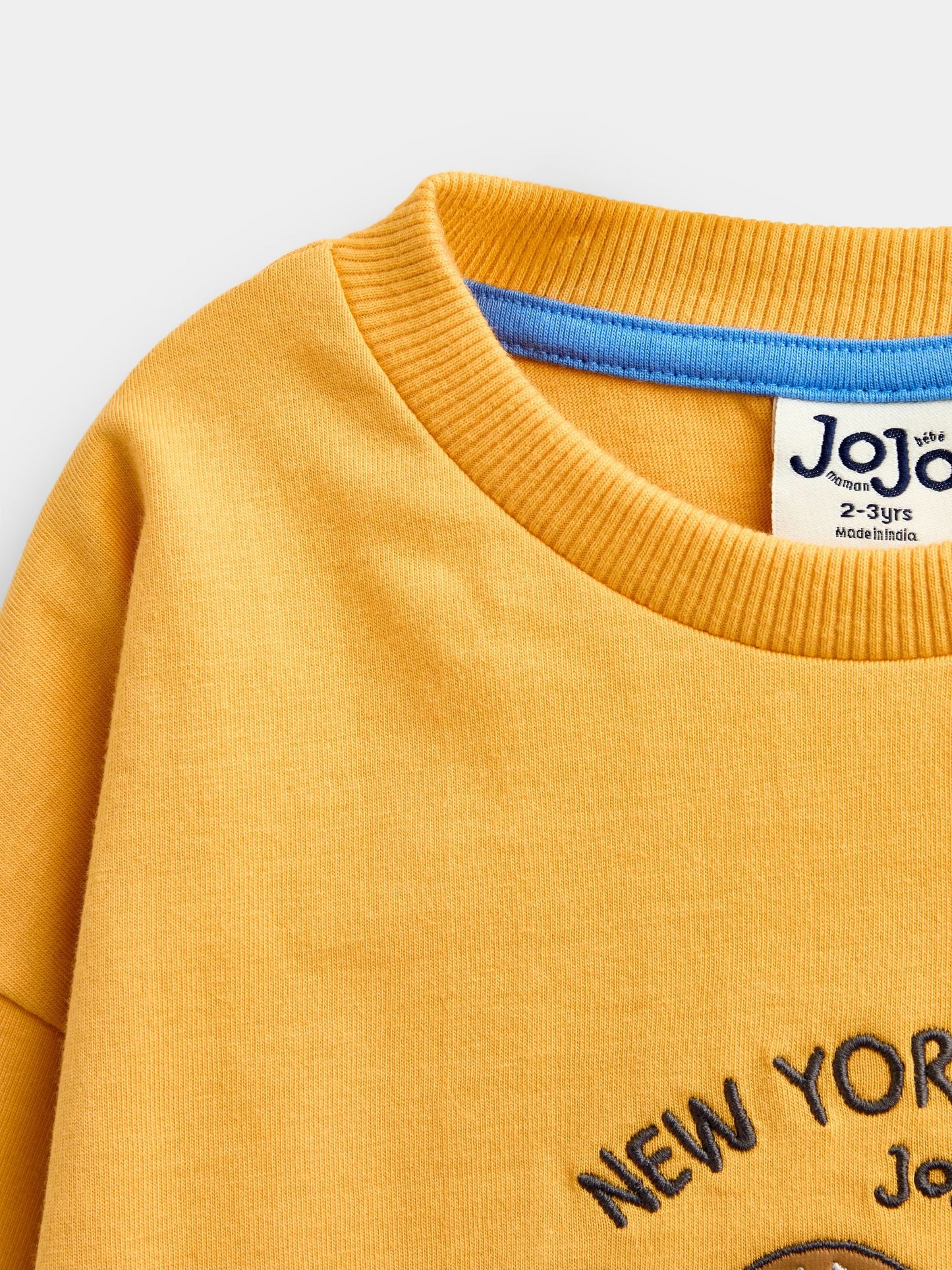 Dsiney Kidz - JoJo Maman Bébé Mustard Yellow Pretzel Long Sleeve Skater Top image 5