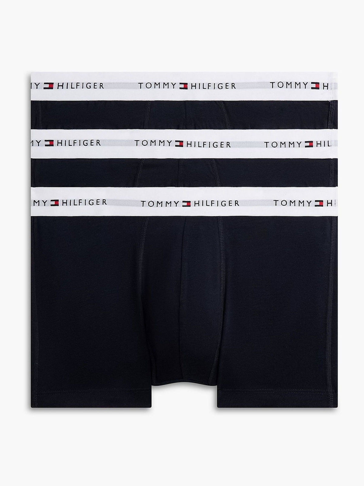 Dsiney Kidz - Tommy Hilfiger Blue Cotton Stretch Boxer Trunks 3 Pack image 1