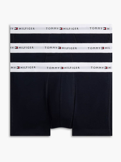 Dsiney Kidz - Tommy Hilfiger Blue Cotton Stretch Boxer Trunks 3 Pack image 1