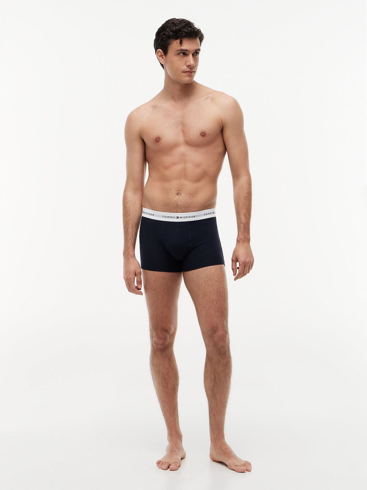Dsiney Kidz - Tommy Hilfiger Blue Cotton Stretch Boxer Trunks 3 Pack image 4