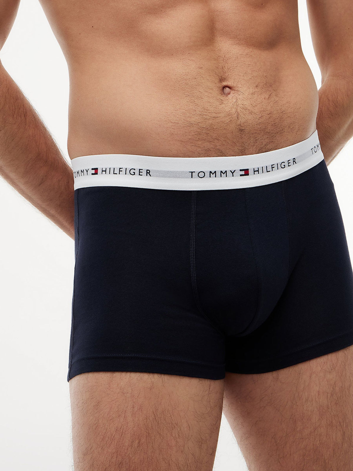 Dsiney Kidz - Tommy Hilfiger Blue Cotton Stretch Boxer Trunks 3 Pack image 5