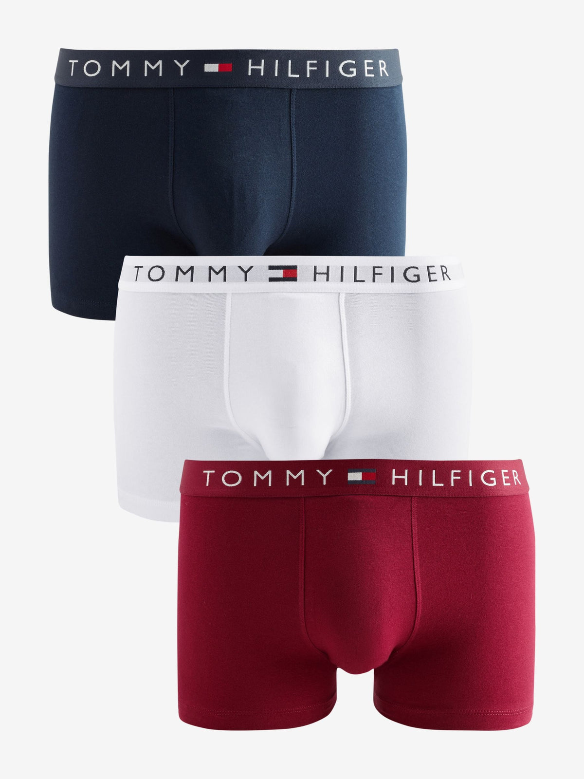 Dsiney Kidz - Tommy Hilfiger Black/White/Red Cotton Stretch Trunks 3 Pack image 1