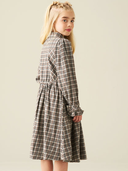 Dsiney Kidz - Angel & Rocket Brown Marcia Check Shirt Dress image 2
