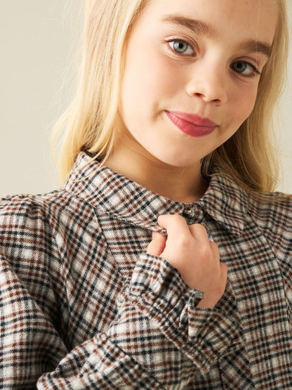 Dsiney Kidz - Angel & Rocket Brown Marcia Check Shirt Dress image 4