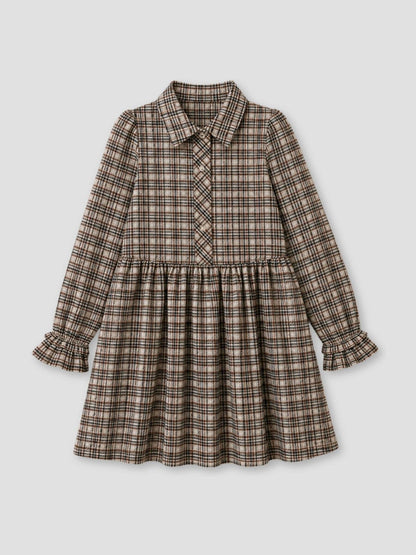 Dsiney Kidz - Angel & Rocket Brown Marcia Check Shirt Dress image 5