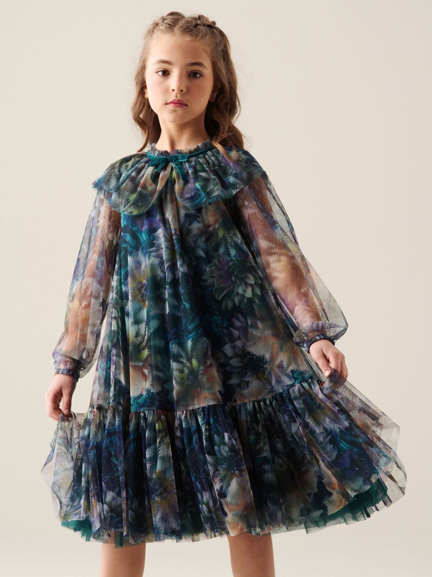 Dsiney Kidz - Angel & Rocket Green Cleo Mesh Dress image 1