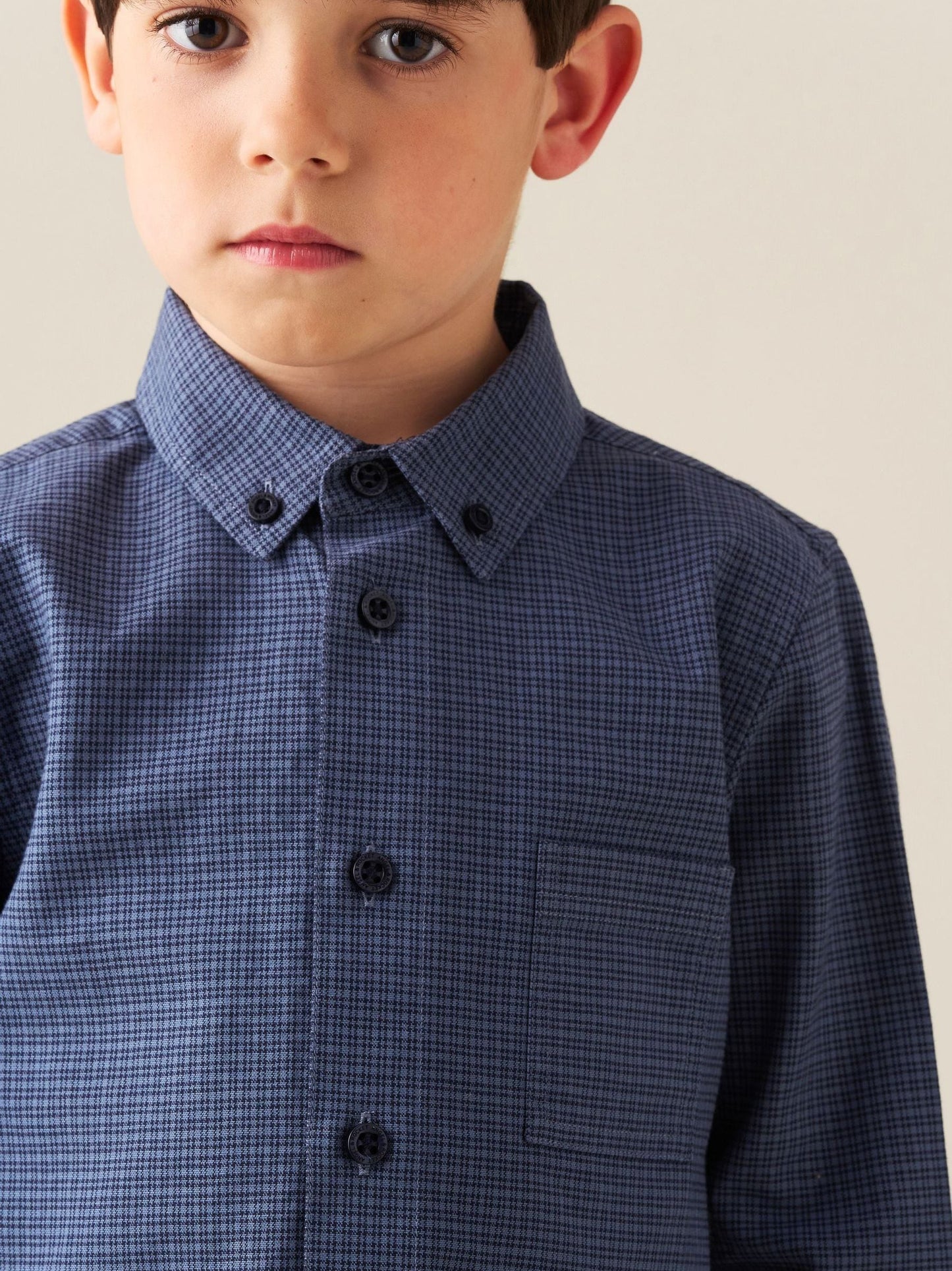 Dsiney Kidz - Angel & Rocket Blue Nico Micro Check Shirt image 4