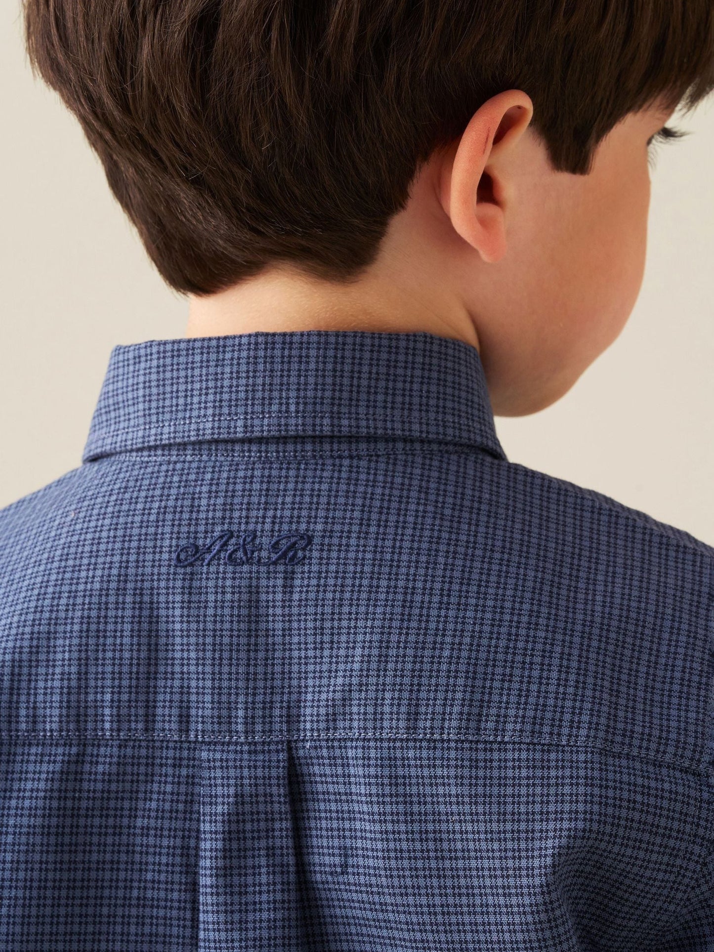 Dsiney Kidz - Angel & Rocket Blue Nico Micro Check Shirt image 5