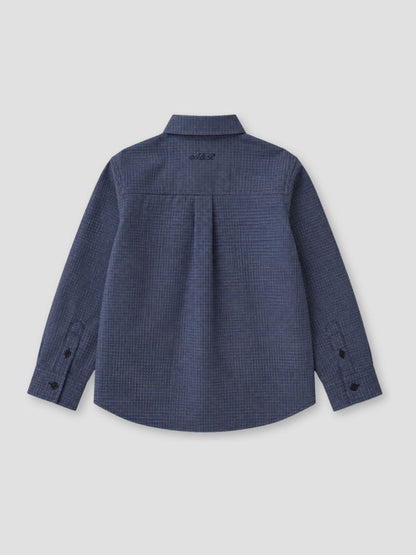 Dsiney Kidz - Angel & Rocket Blue Nico Micro Check Shirt image 7