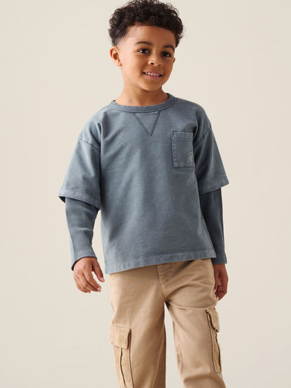 Dsiney Kidz - Angel & Rocket Blue Kyle Layered Sweatshirt image 1