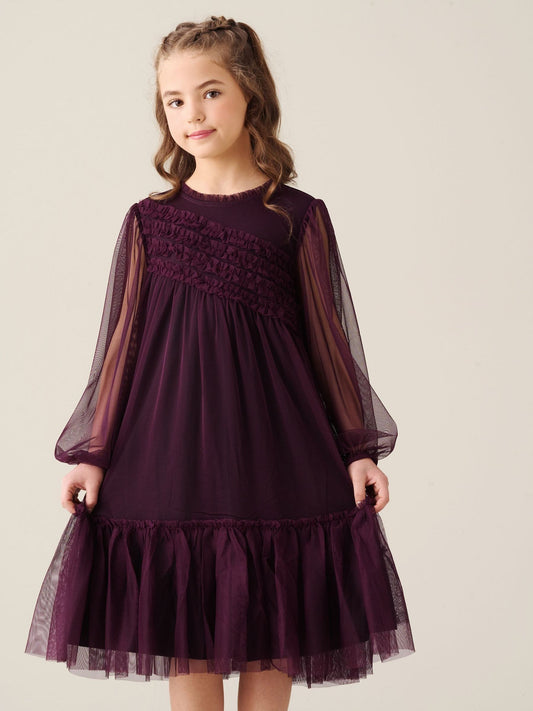 Dsiney Kidz - Angel & Rocket Red Verity Frill Mesh Dress image 1