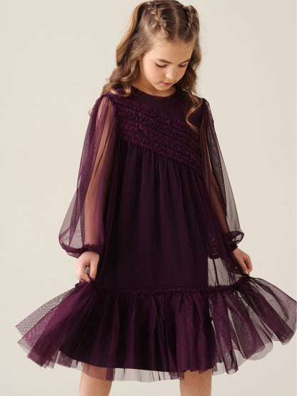 Dsiney Kidz - Angel & Rocket Red Verity Frill Mesh Dress image 2