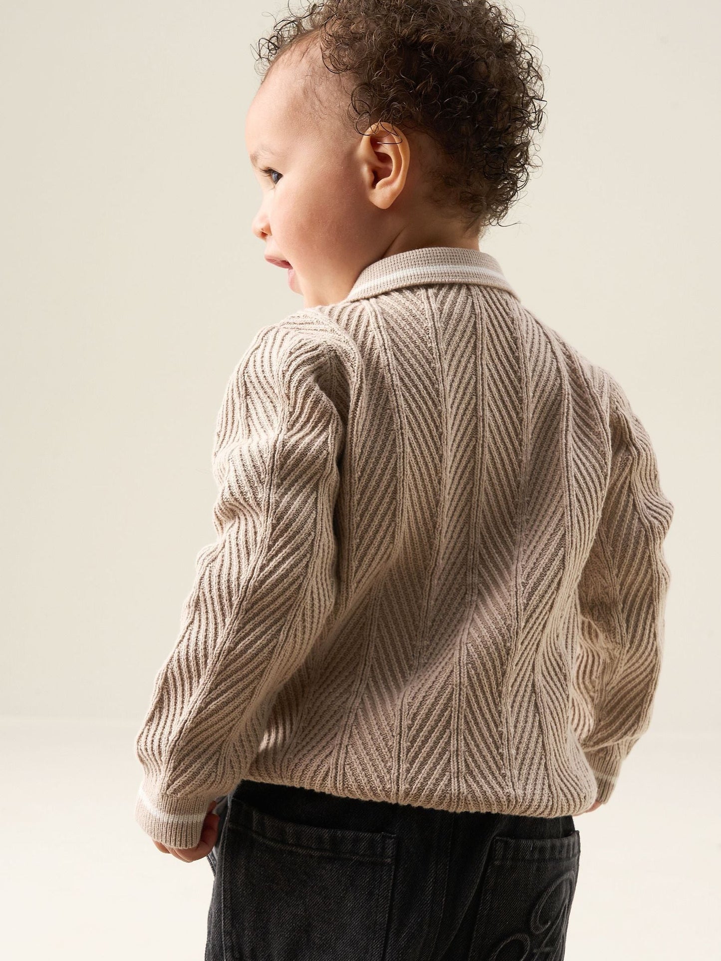 Dsiney Kidz - Angel & Rocket Natural Bobby Smart Knit Polo Shirt image 2
